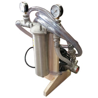 PIWC Wine Filter Unit: 10" Stainless Steel Filter Housing with 100gph Stainless Steel Filter Pump