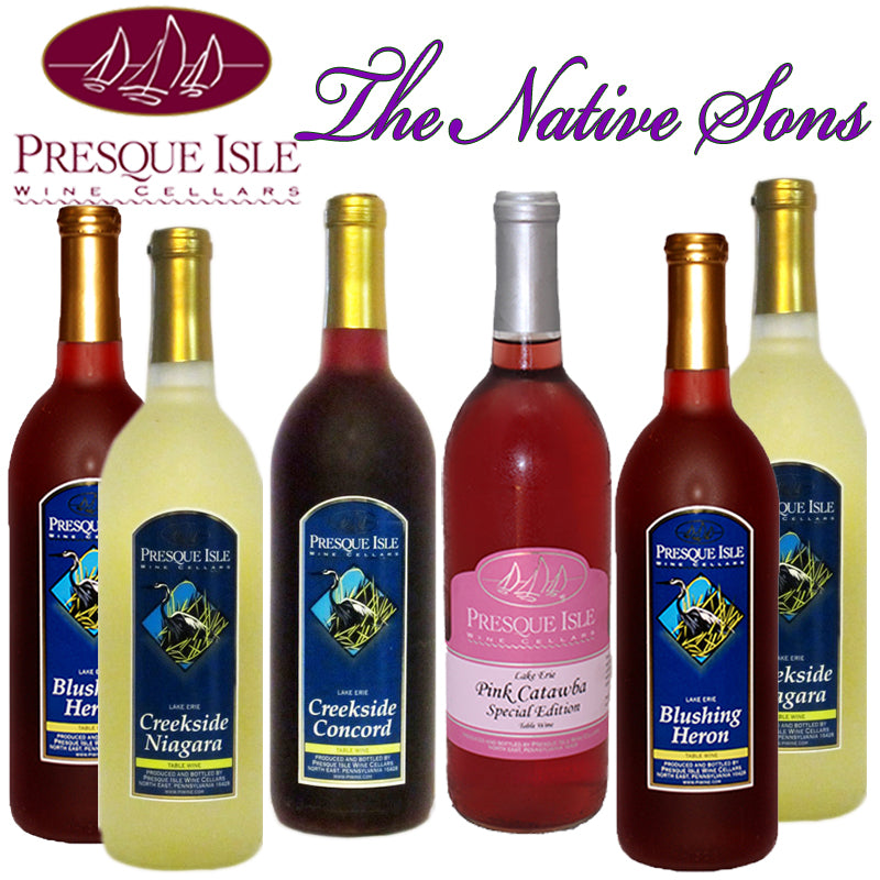 Presque Isle Wine Cellars classic Lake Erie native sweet wines gift package