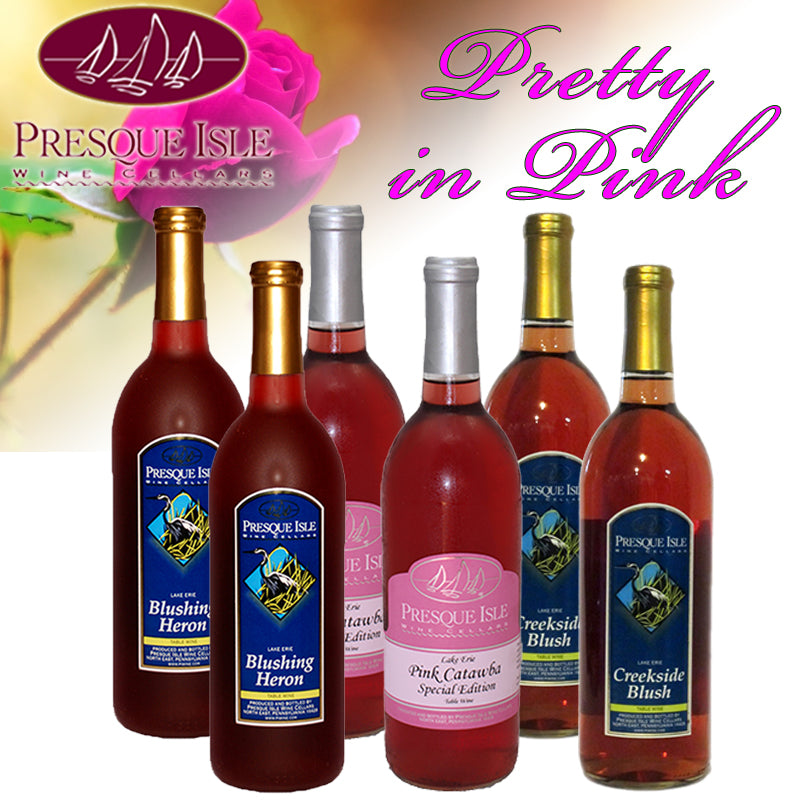 Presque Isle Wine Cellars Rose wines gift package