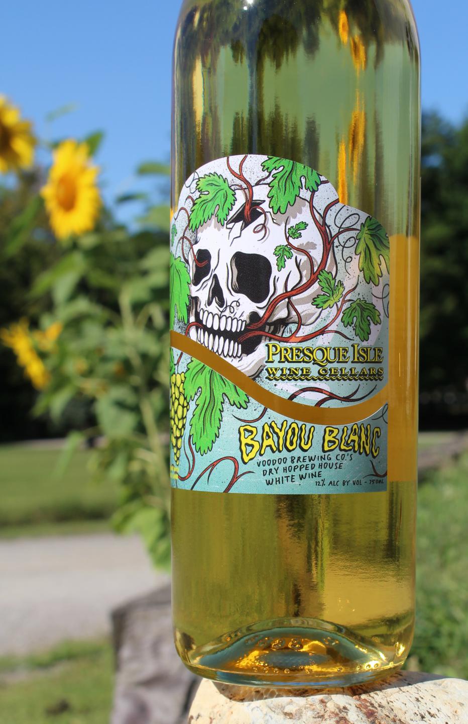 Presque Isle Wine Cellars Bayou Blanc dry-hopped white wine photo