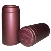 Plastic Heat-Shrink Capsule; Cork Finish, Maroon Matte Color Option product photo
