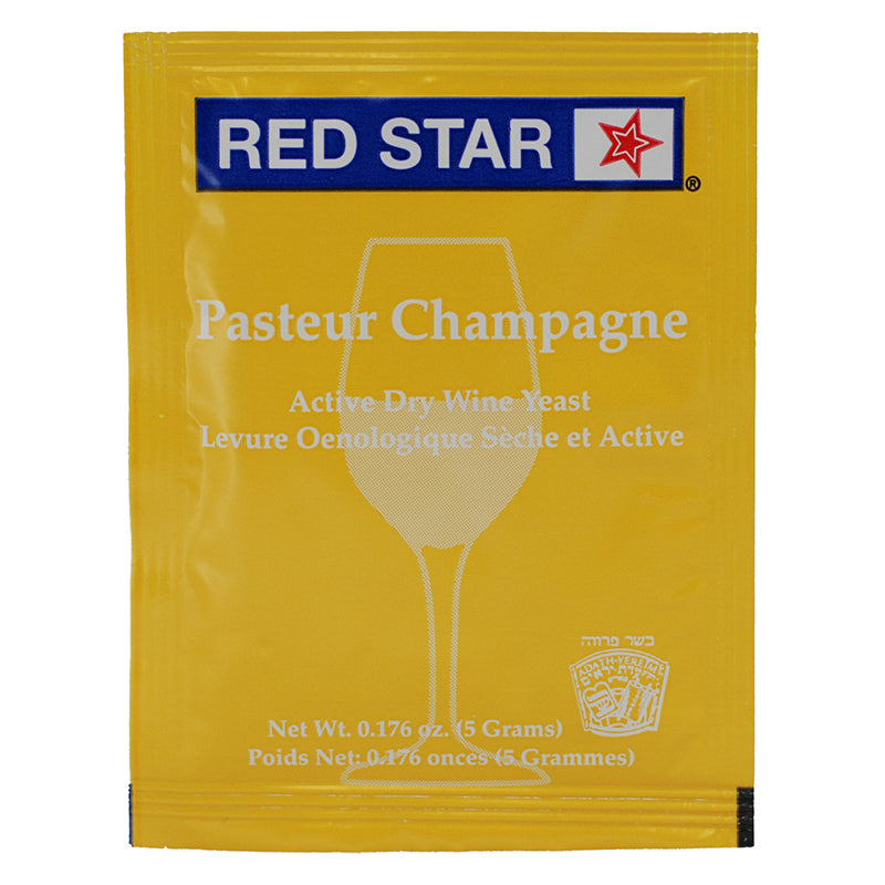 Red Star Pasteur Blanc Champagne (CHP) Wine Yeast; 5 gram packet product photo