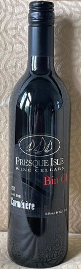Presque Isle Wine Cellars Bin 64 Series Carmenere dry red wine photo