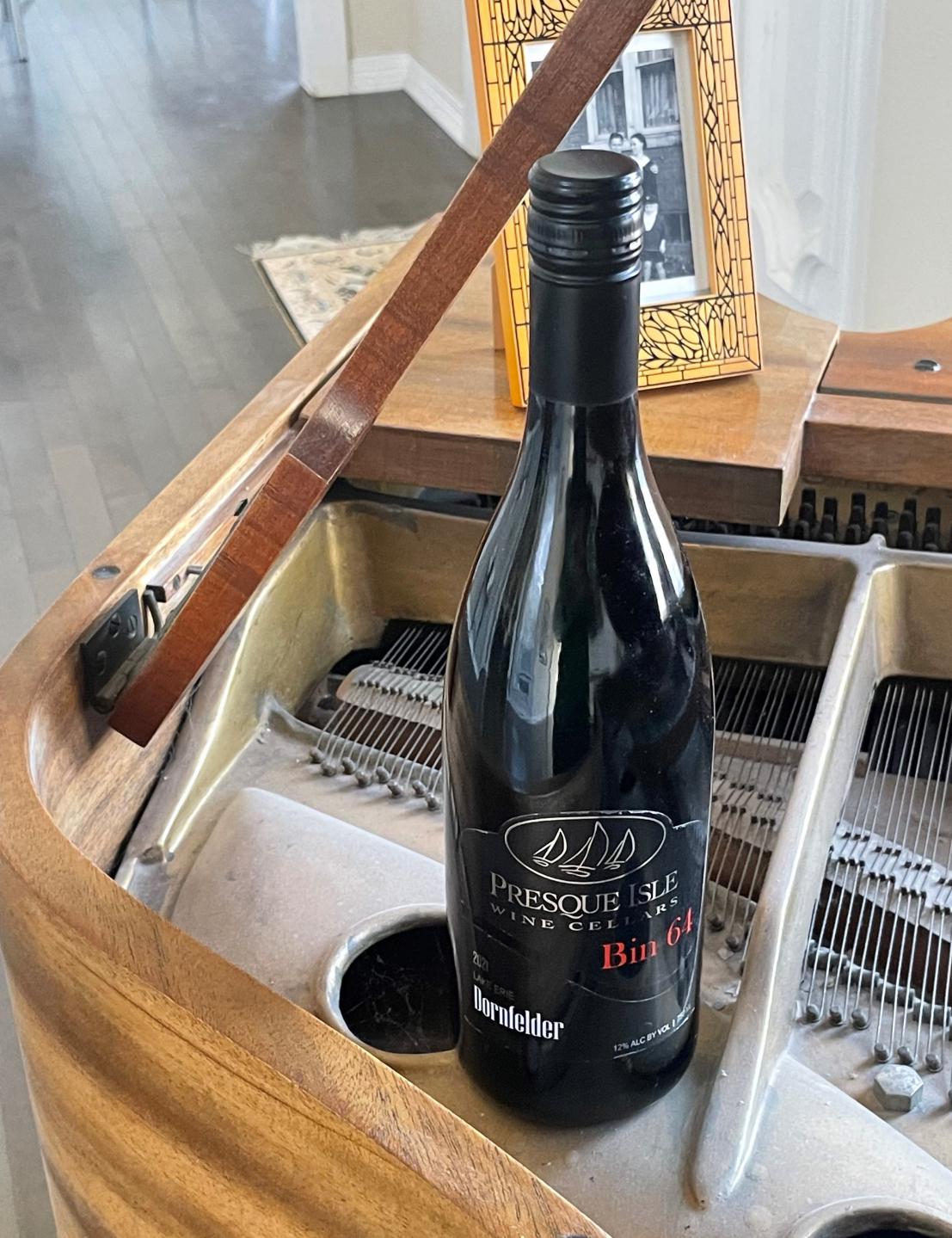 Presque Isle Wine Cellars award-winning Dornfelder dry red wine photo