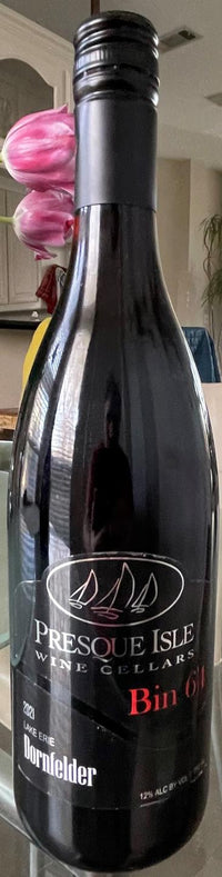 Presque Isle Wine Cellars award-winning Dornfelder dry red wine photo