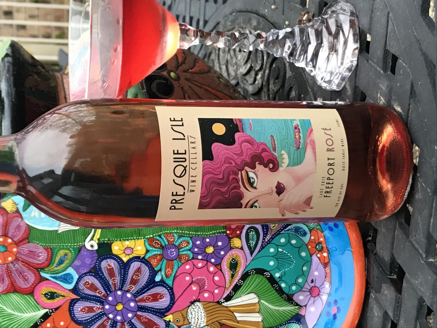 Presque Isle Wine Cellars Award-Winning Freeort Rose semi-dry rose wine photo