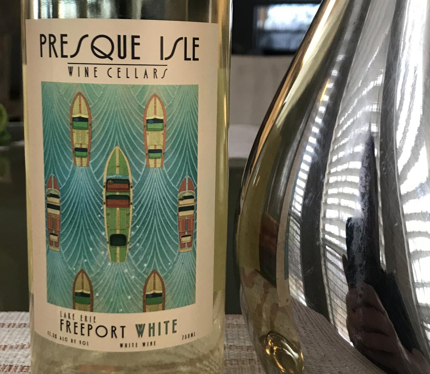 Presque Isle Wine Cellars Award-Winning Freeort White semi-dry white wine photo