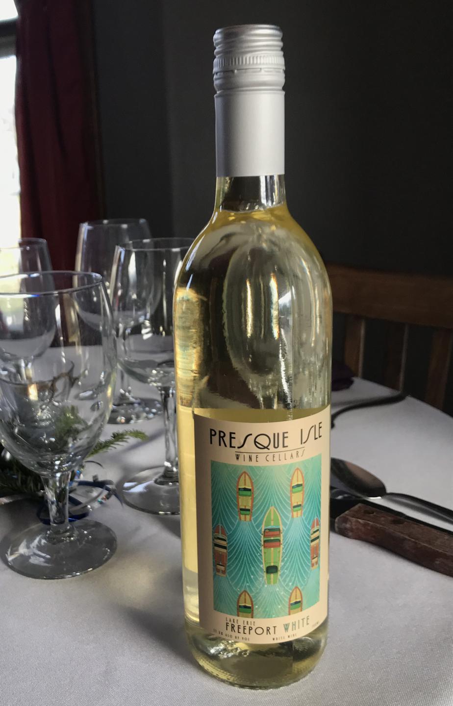 Presque Isle Wine Cellars Award-Winning Freeort White semi-dry white wine photo