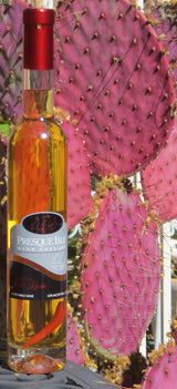 Presque Isle Wine Cellars chili pepper infused Vidal ice wine bottle