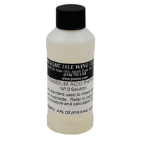 Potassium Acid Phthalate (N/10 solution): 4 oz  (118 mL)