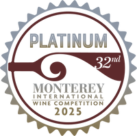 2025 Monterey International Wine Competition Platinum Award winning wine