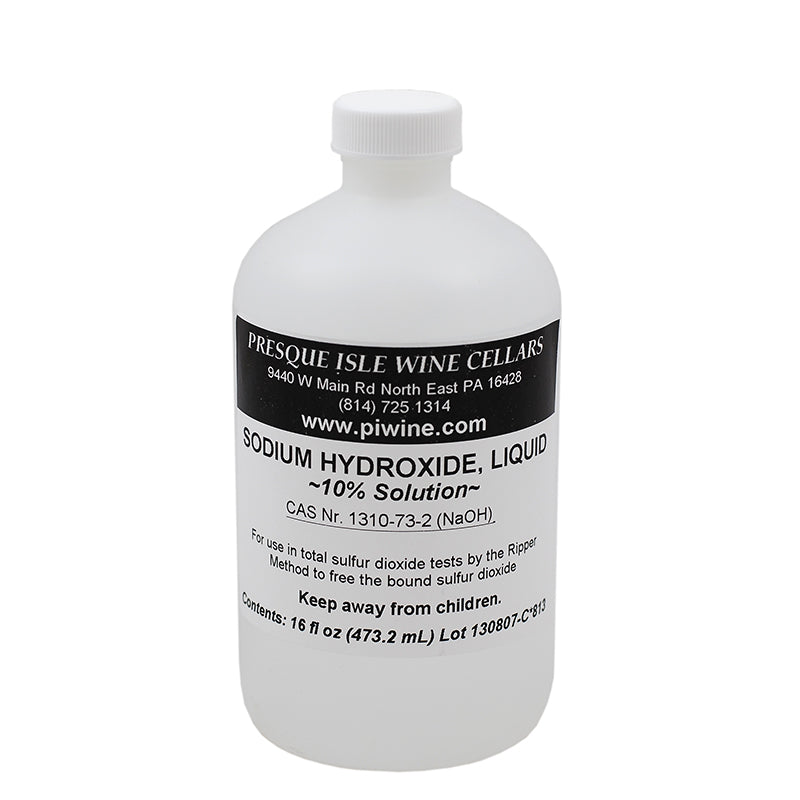 Sodium Hydroxide (10% solution): 16 oz bottle (473 mL) product photo