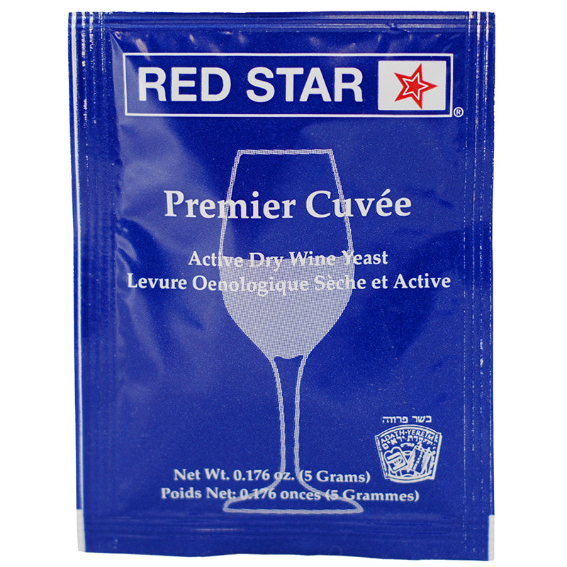 Red Star Premier Cuvee Wine Yeast; 5 gram packet