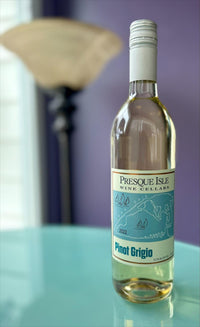 Presque Isle Wine Cellars award-winning Pinot Grigio dry white wine photo
