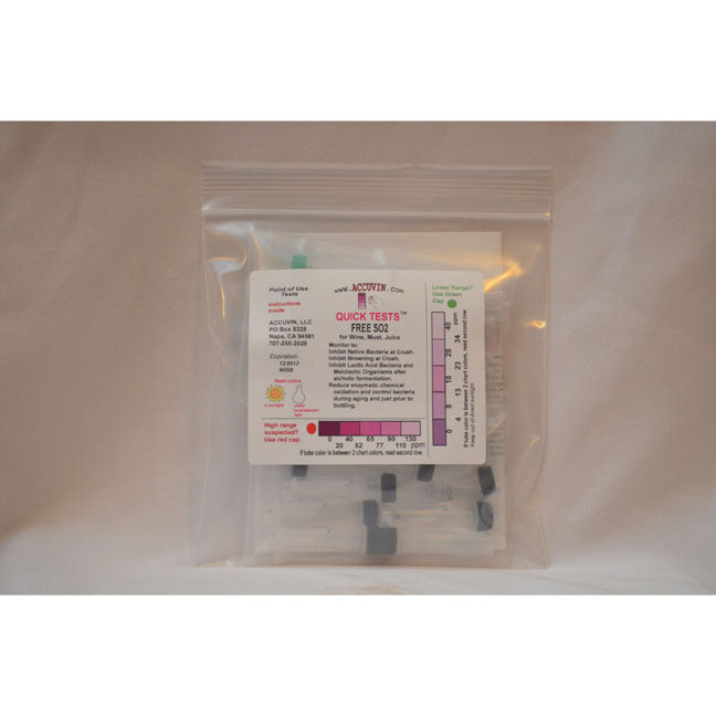 Accuvin Quick Test: Free SO2 (10 tests) product photo