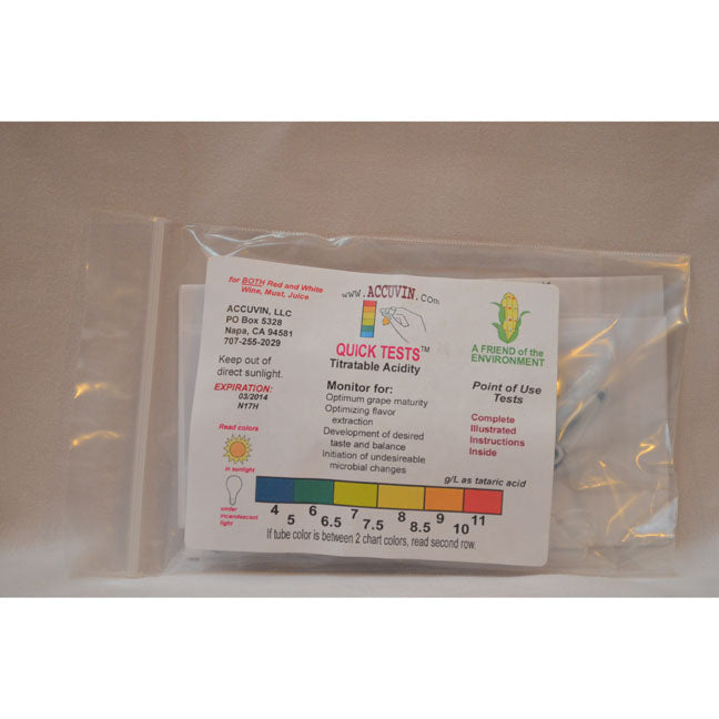 Accuvin Quick Test: Titratable Acidity product photo