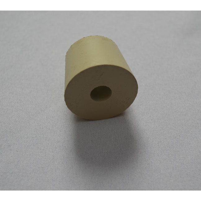 Rubber Stopper #6.5 Bored, Tapered: Tail-1.06" Top-1.30" product photo