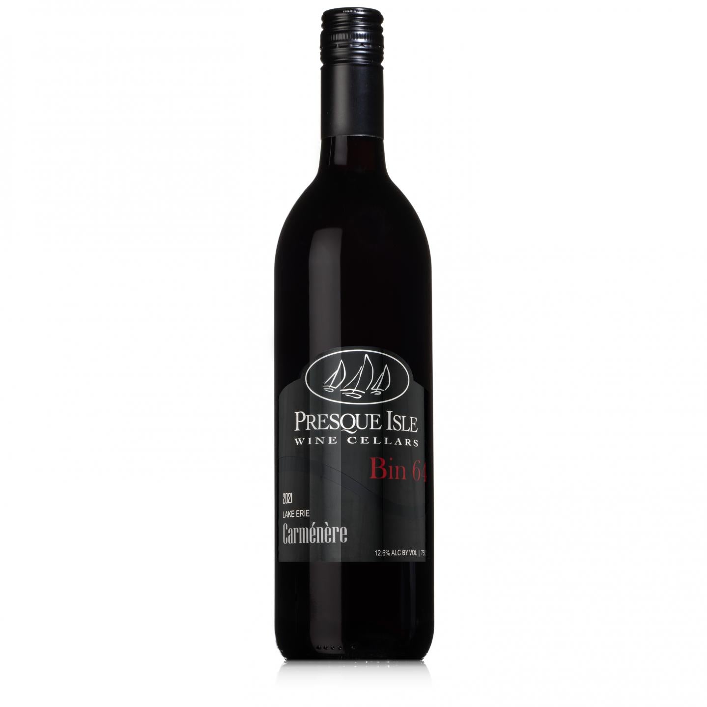 Presque Isle Wine Cellars Carmenere dry red wine bottle