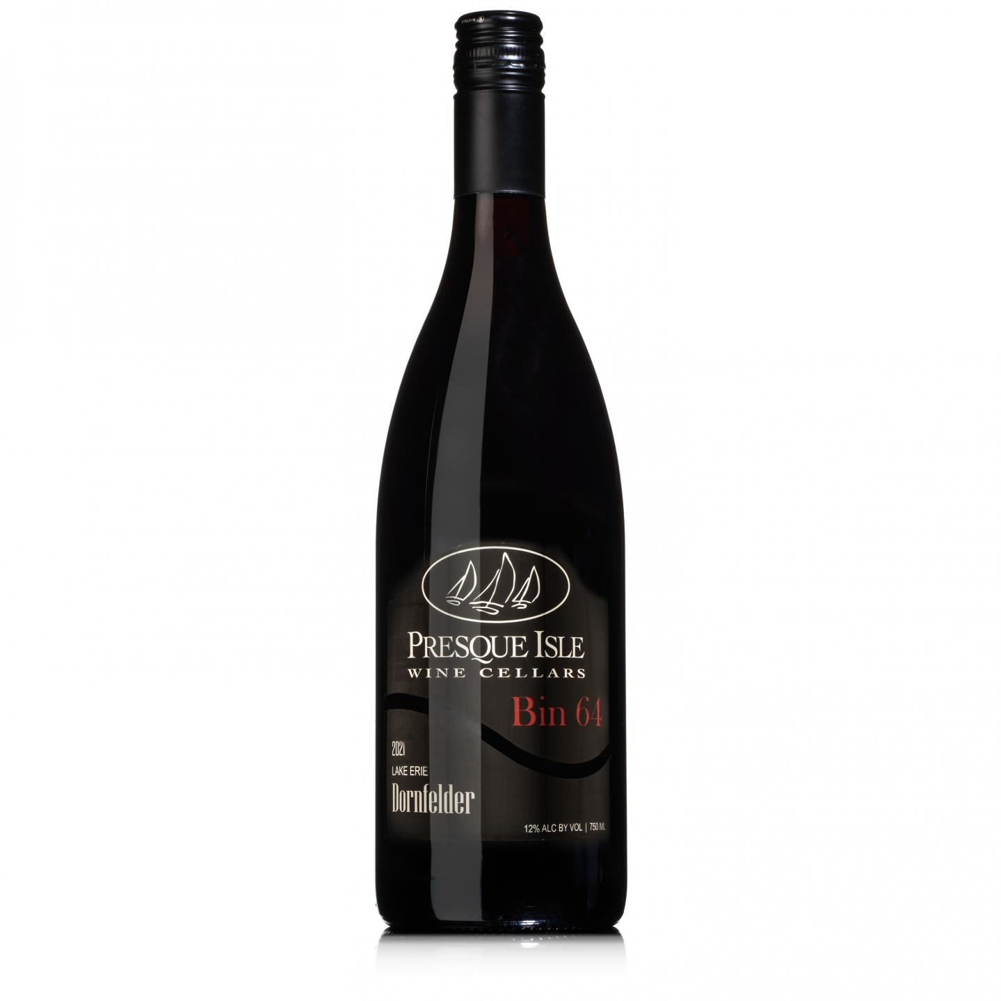 Presque Isle Wine Cellars Dornfelder dry red wine bottle