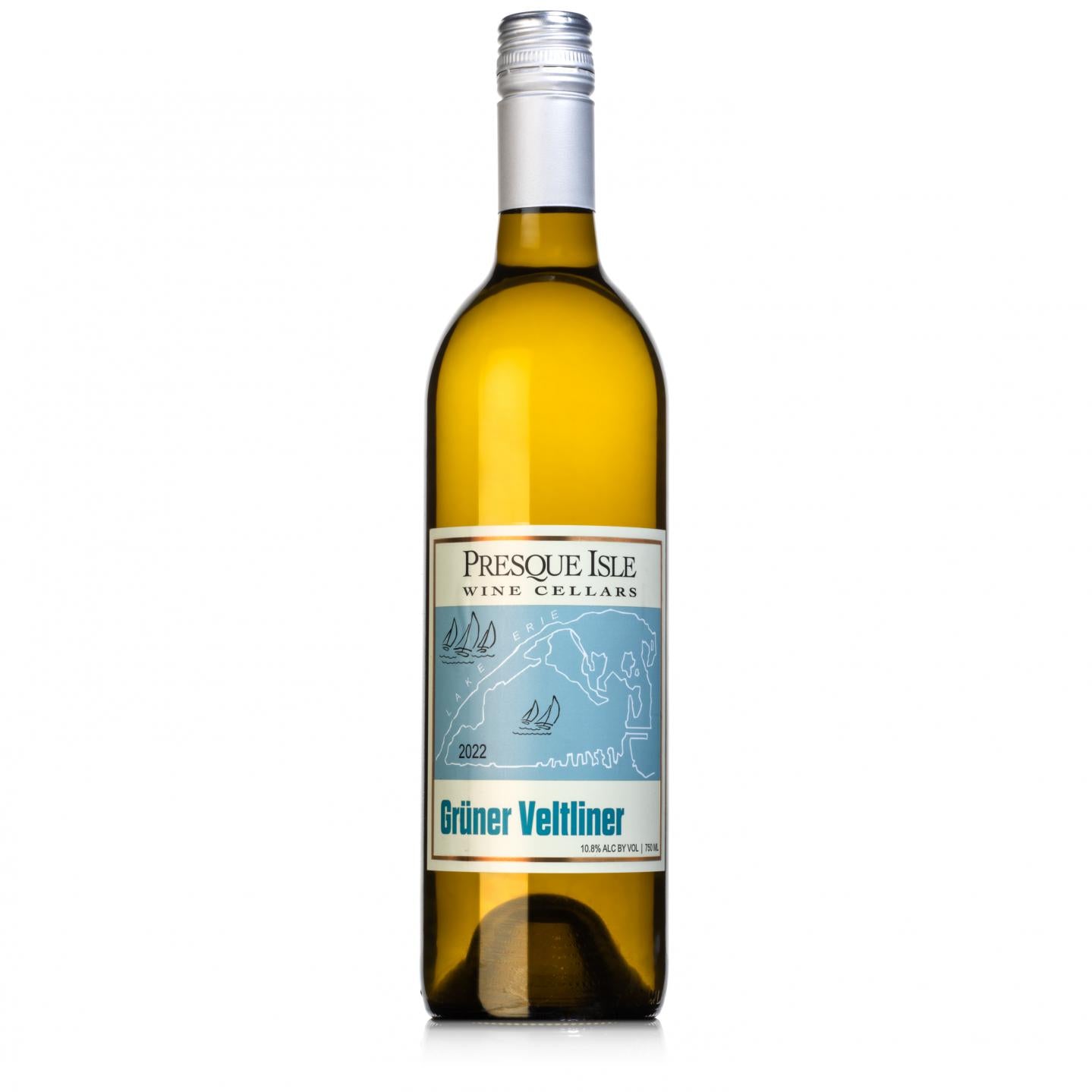 Presque Isle Wine Cellars Gruner Veltliner dry white wine bottle