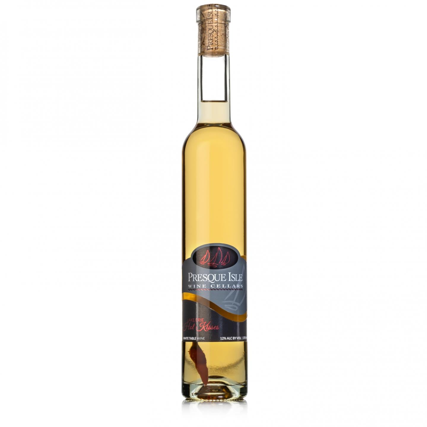 Presque Isle Wine Cellars chili perpper infused Vidal ice wine bottle
