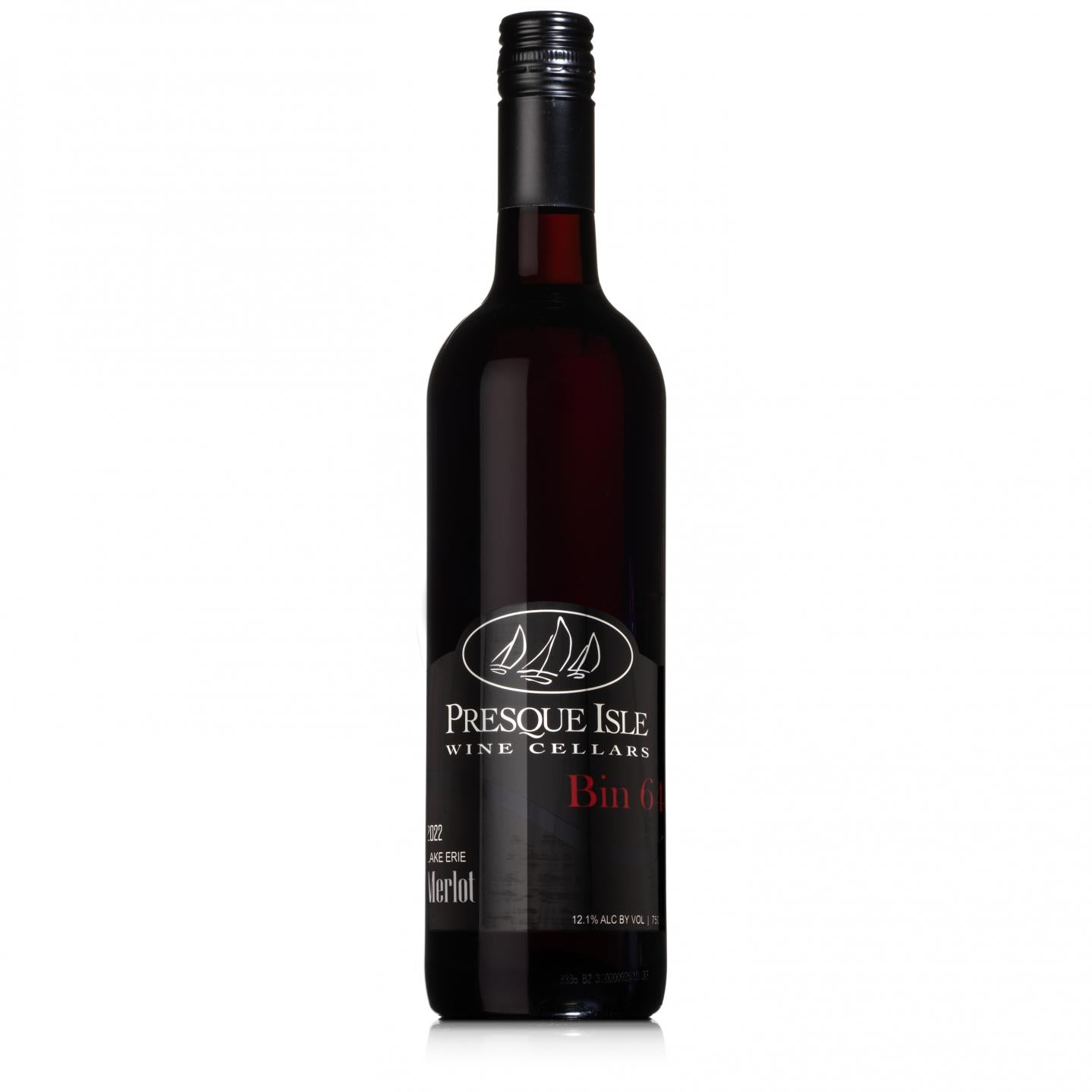 Presque Isle Wine Cellars Merlot dry red wine bottle