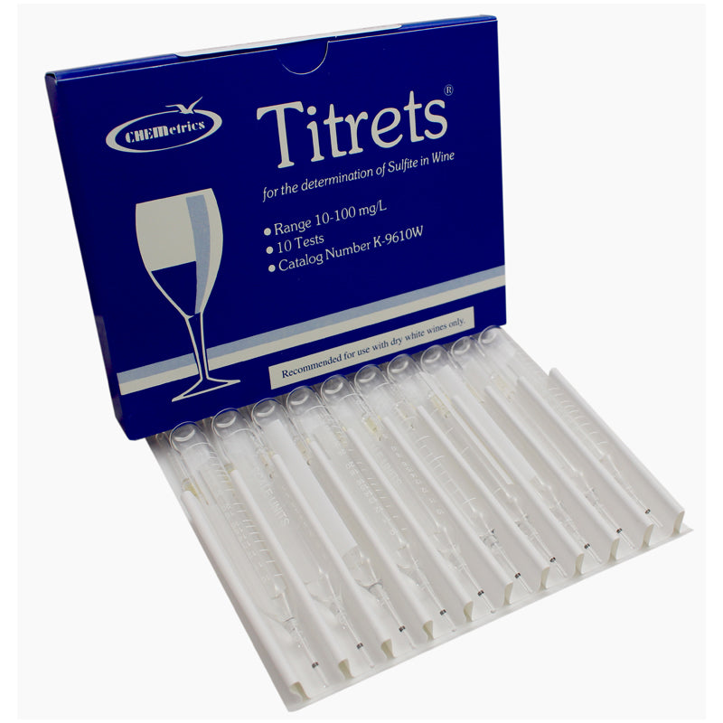 Free SO2 Test Titrets (10 Tests) product photo