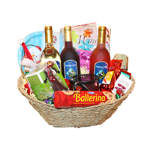 Wine Gift Basket featuring Heron Wine Label Wines | Wine Gifts