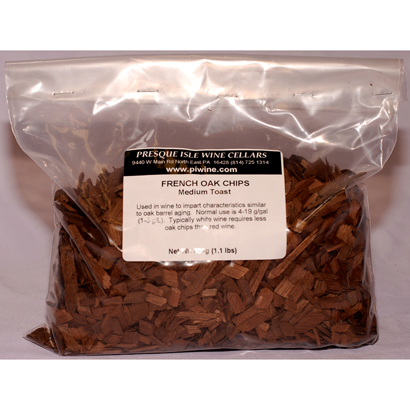 French Oak Chips: Medium Toast, 500 grams | Barrel Alternatives Winemaking Supplies