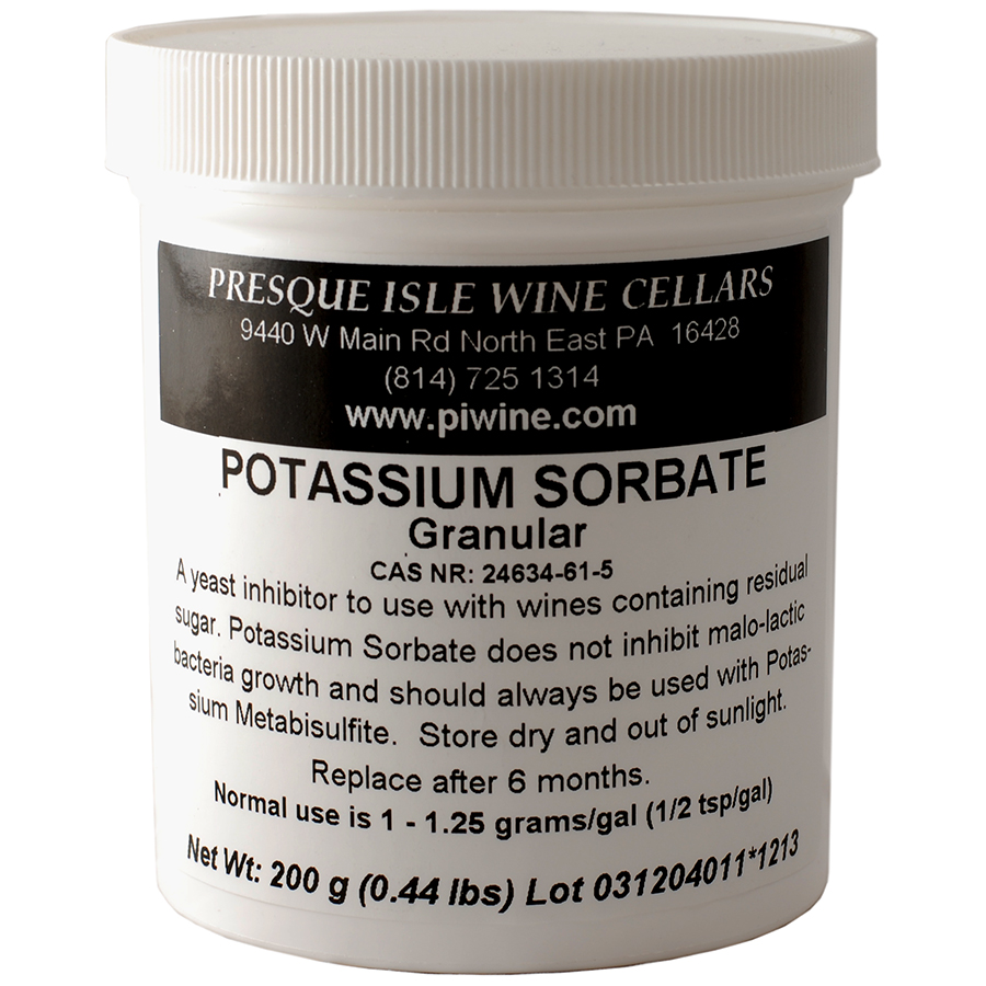 Potassium Sorbate used to prevent further wine fermentation | Winemaking Additives and Supplies