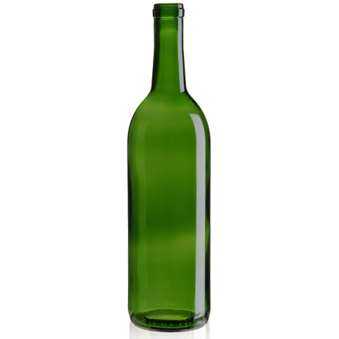 Wine Bottles Bordeaux : 750 mL, Cork, Green | Winemaking Supplies
