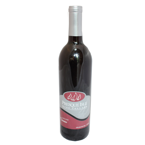 Carmine Wine, rare dry red from Presque Isle Wine Cellars