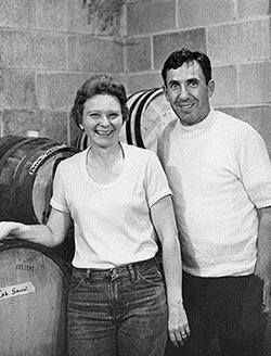 Doug and Marlene Moorhead of Presque Isle Wine Cellars in the 1970's