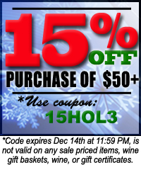 Save 15% on Wine making Supplies and Wine Gifts