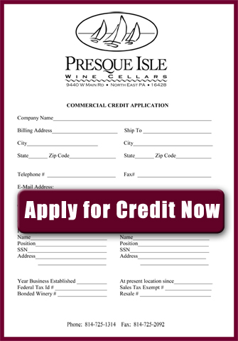 Commercial Wineries: Apply For Credit